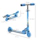 image 3 of HOMCOM Kids Scooter 2 Wheels W/ Lights Music Adjustable Height Foldable - Blue