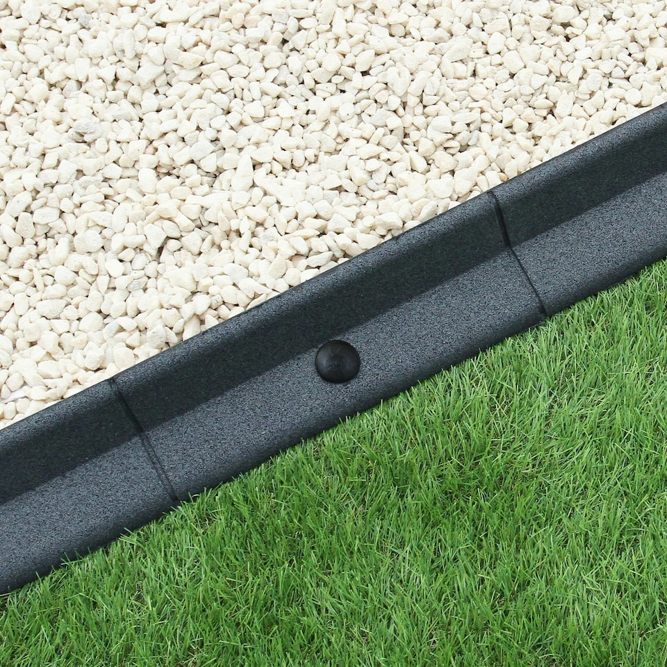 image 1 of Flexible Lawn Edging Grey 1.2m x 12