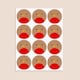 image 3 of Christmas Robin Round Stickers 60mm - Sheet of 12