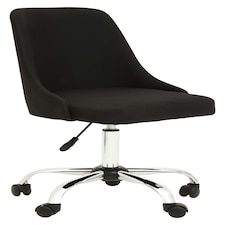 Interiors by Premier Brent Black And Chrome Home Office Chair