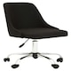 image 1 of Interiors by Premier Brent Black And Chrome Home Office Chair