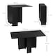image 7 of HOMCOM Rolling Drop Leaf Dining Table Folding Kitchen Table with Open Shelves