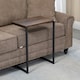 image 8 of HOMCOM C-Shaped Nesting Tables Set of 3 with Steel Frame, Rustic Brown Brown