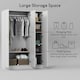 image 5 of Vida Designs Riano 3 Door Wardrobe With Shelf & Clothes Rail, White