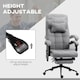 image 5 of Vinsetto Office Chair with 6-point Vibration Massage and Heat, Computer Chair with Adjustable Height, Head Pillow, Footrest for Home, Grey