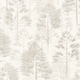 image 1 of Woodland Whisper Wallpaper in Cream | Cream | Cream