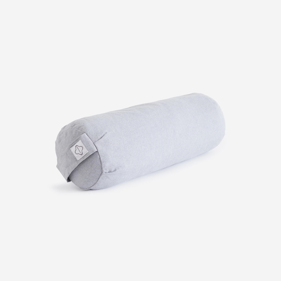 image 1 of Decathlon Yoga Bolster Cushion - Grey