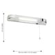 image 6 of Rise - Chrome LED Bathroom Shaver Light | Chrome | White | 1