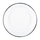 image 4 of Argon Tableware White Enamel Deep Bowls - 22.5cm - Navy - Pack of 6 | Blue | Navy