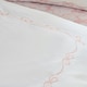 image 4 of Catherine Lansfield Bow Embroidery Duvet Cover Set White / Pink Pink | White / Pink | Double