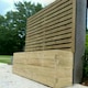 image 2 of Suffolk Planter and Trellis (Pack of 2) - Wood - L210 x W40 x H150 cm Brown