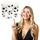 image 2 of Boland Football Party Bowl (Pack of 6) - White/Black - One Size White | Black