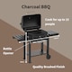 image 6 of Woodland Grill Charcoal BBQ Grill with Foldable Side Shelves, Black - OC01CBQ1032 | Black | 1