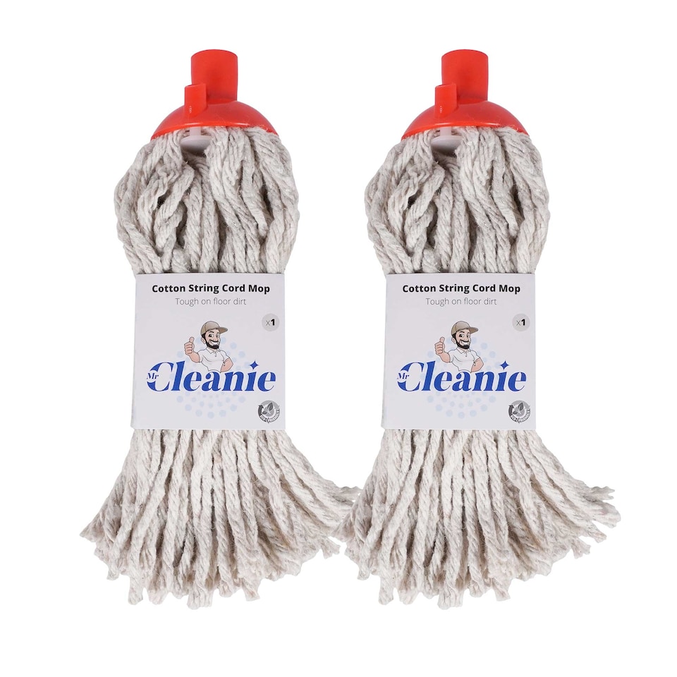 image 1 of Mr Cleanie, Cotton String Mop 2-Pack