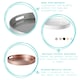 image 2 of Argon Tableware Round Serving Tray - 33cm - Silver Grey