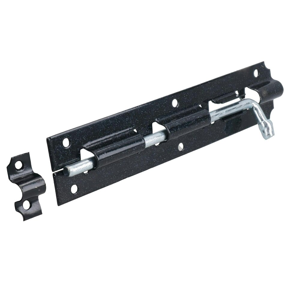 image 1 of 6" Jumbo Tower Bolt Sliding Shoot Bolt Latch Catch for Sheds Gates Doors 6pc Black