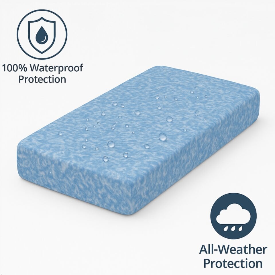image 1 of Single Waterproof Mattress with Breathable Nautilus Fabric Cover,Hybrid Memory Foam And Spring Mattress, 7 Inch/18cm Deep, Easy Wipe Clean, Ideal for Kids, Care Homes & Rentals, 90x190cm