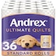 image 1 of Andrex Ultimate Quilts Toilet Tissue 36 Rolls, Soft, Thick Sheets, Pack of 36 Quilted Toilet Rolls | Purple | 4 Pack | 4