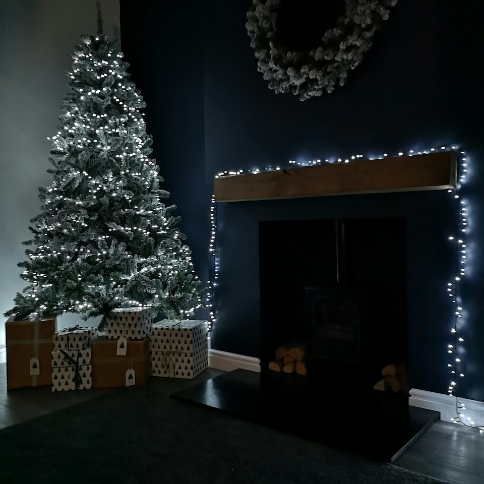 image 1 of 125m Treebrights Christmas Lights with 5000 LEDs in White with Timer
