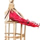 image 2 of Decorative Red Showfeather Bird With Clip