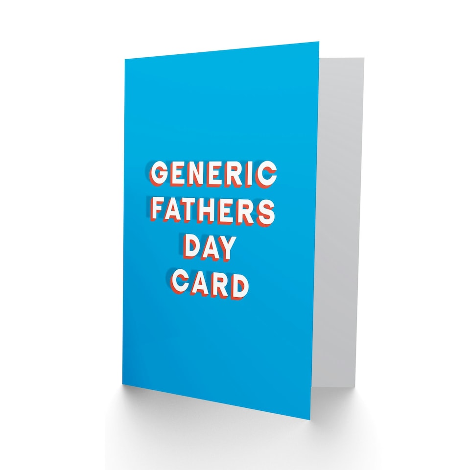 image 1 of Generic Bold Typography Fun Funny Cheeky Fathers Day Dad Card