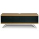 image 5 of MDA Designs TUCANA 1200 HYBRID Black Oak TV Cabinet BeamThru Remote-Friendly Doors for up to 60" Flat Screen TVs Media Centre Brown
