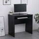 image 2 of Computer Desk PC Laptop Table Home Office Study Workstation | Black