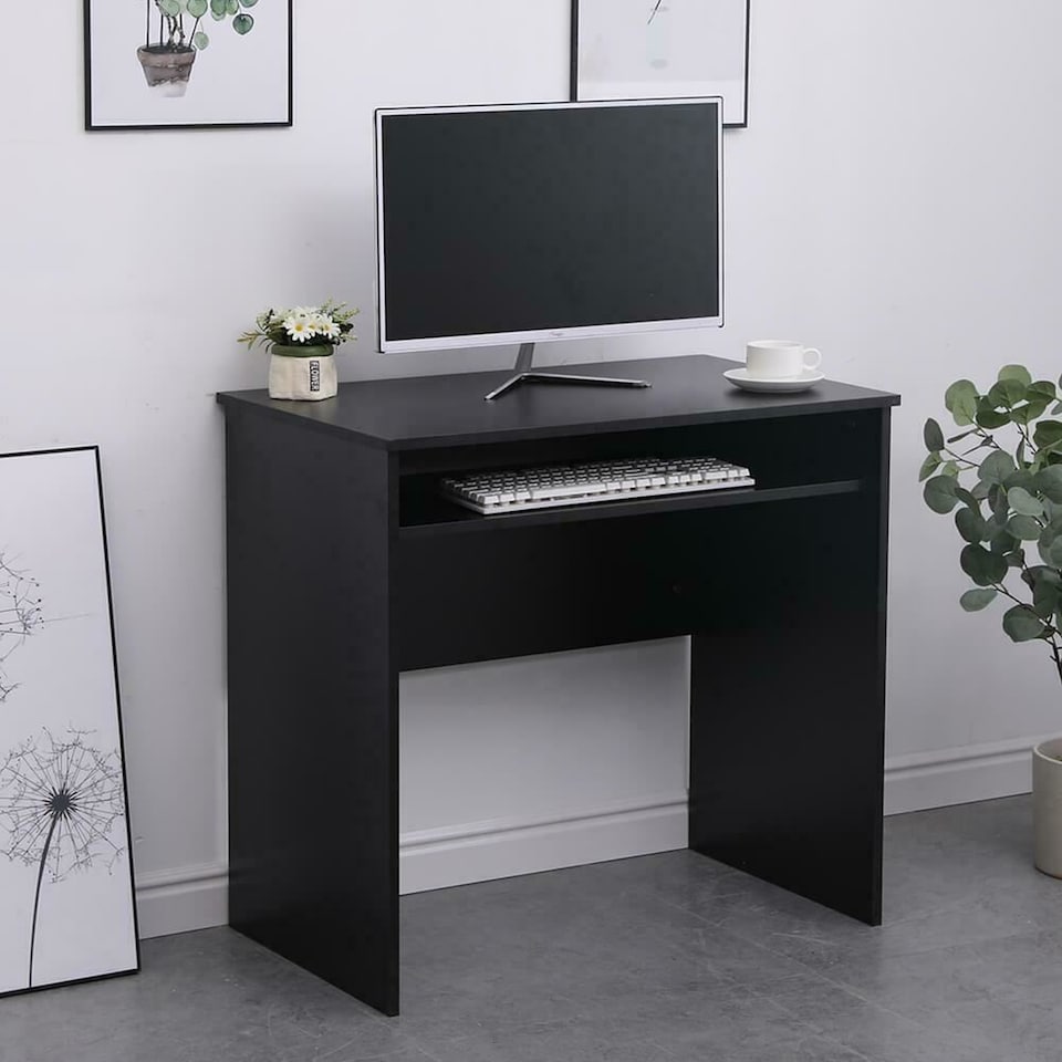 image 1 of Computer Desk PC Laptop Table Home Office Study Workstation | Black