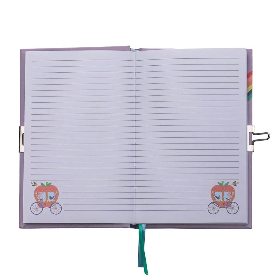 image 1 of Floss & Rock Children's Lockable Secret Diary Notebook - Fairy Tale