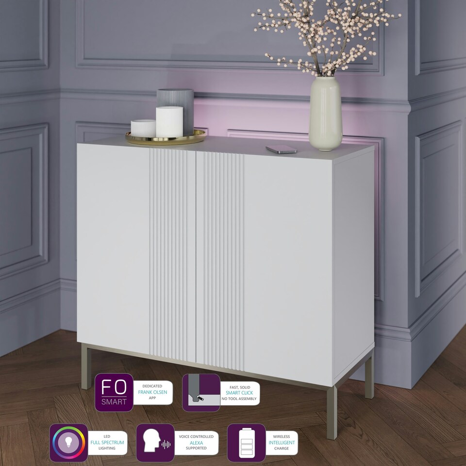 image 1 of Frank Olsen Iona Tall Sideboard White | White