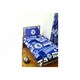 image 1 of Chelsea FC Official Football Patch Single Duvet And Pillow Case Set - Blue/White - One Size