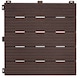 image 1 of Cosmo Garden Patio Cosmopolitan Decking Tiles - Brown | Brown | Pack of 10
