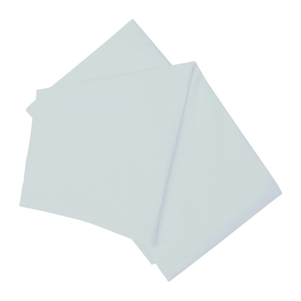 Belledorm Easycare Percale Flat Sheet - Duck Egg Blue - King/Superking