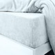 image 2 of Teddy Fleece Fitted Sheet Sherpa Bed Sheets - Pale Blue - Single
