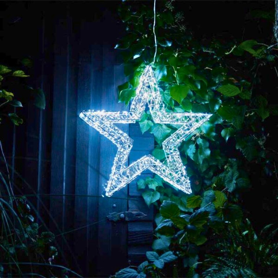 image 1 of 38cm Light up Christmas Galaxy Star with 960 Cool White LEDs & Timer Function