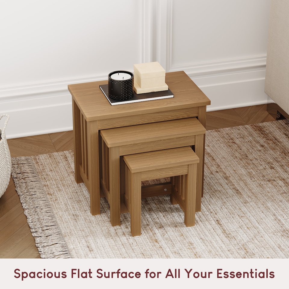 image 1 of Vida Designs Ashton Nest of Tables 3 Piece Set Nesting Sofa Bedside Side Table