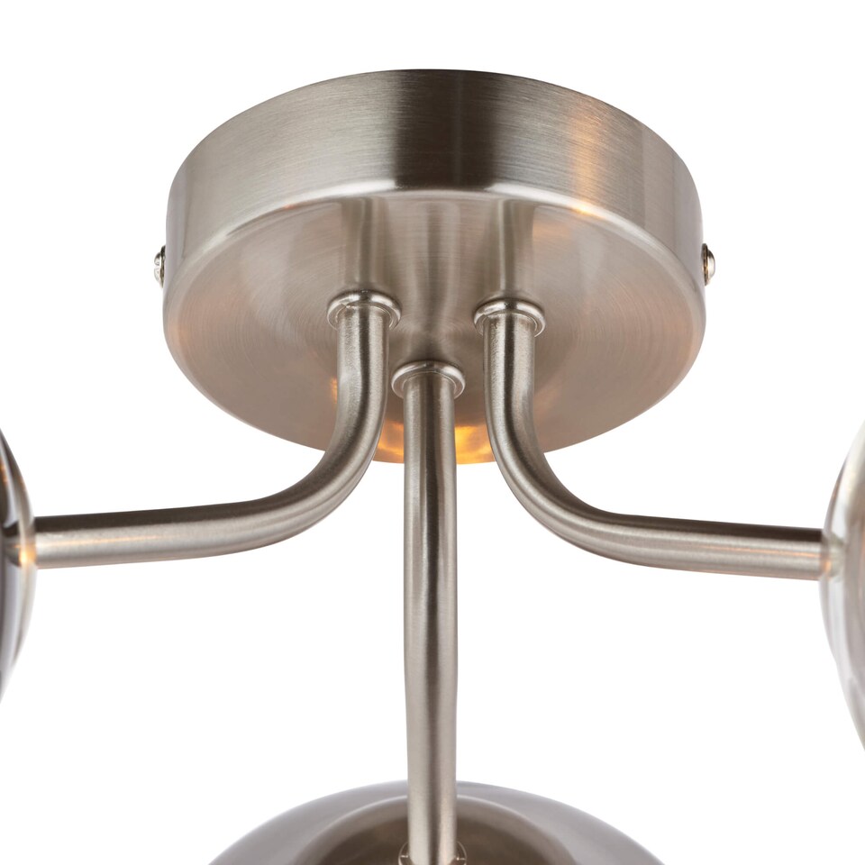 image 1 of Branco 3 Light Semi-Flush Ceiling Light