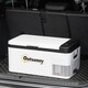 image 8 of Outsunny 12V Portable Car Refrigerator w/ Inner LED Light Indoor Outdoor, 18L