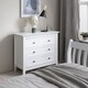 image 1 of Karlstad Chest of Drawers 3 Drawer Wide in Classic White