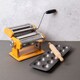 image 2 of 3pc Pasta Making Set with Yellow Stainless Steel Pasta Maker, Non-Stick Ravioli Mould and Rolling Pin