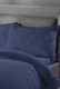 image 2 of Teddy Fleece Soft King Duvet Cover Set - Navy