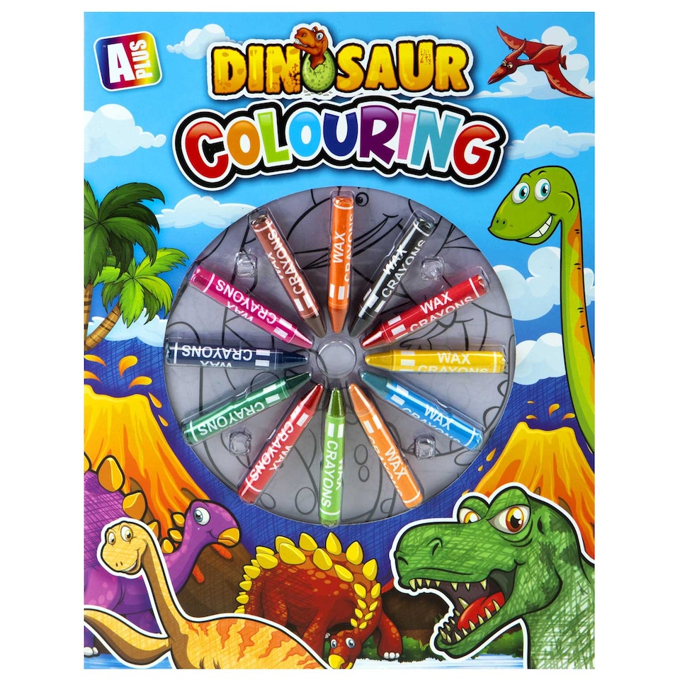 image 1 of VFM e-Store Colouring Book and 12-Crayon Set for Children