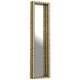 image 1 of Interiors by Premier Tall Black Wall Mirror with Shell Mosaic Inlay, Rectangular Decorative Mirror for Hallway or Bedroom Gold