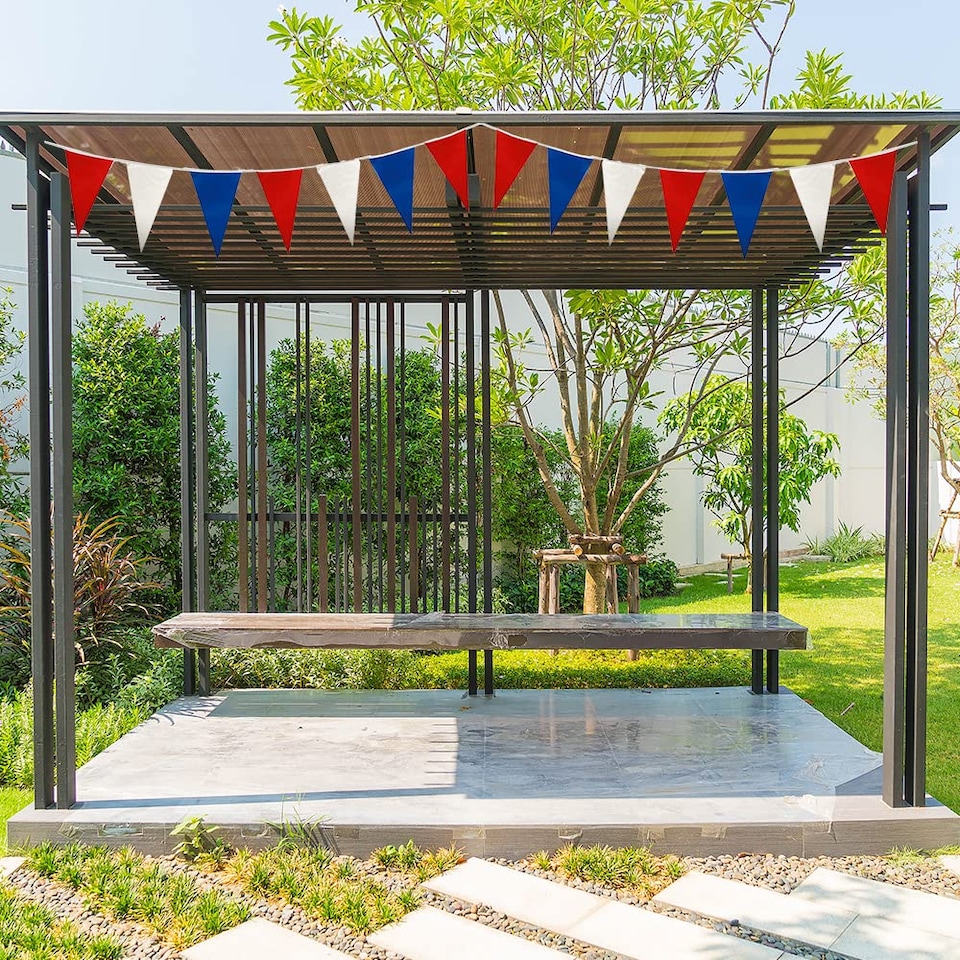 image 1 of Red White and Blue 7m Party Bunting
