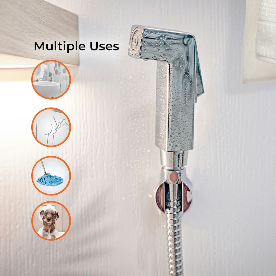 image 1 of GEEPAS Hand Held Toilet Bidet Sprayer