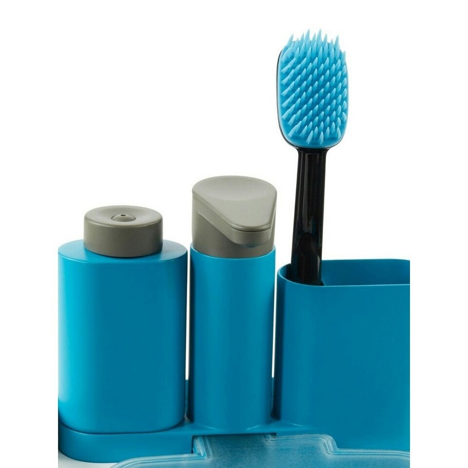 image 1 of Joseph Joseph Expandable Toy Washing Up Set - White/Green/Blue - One Size
