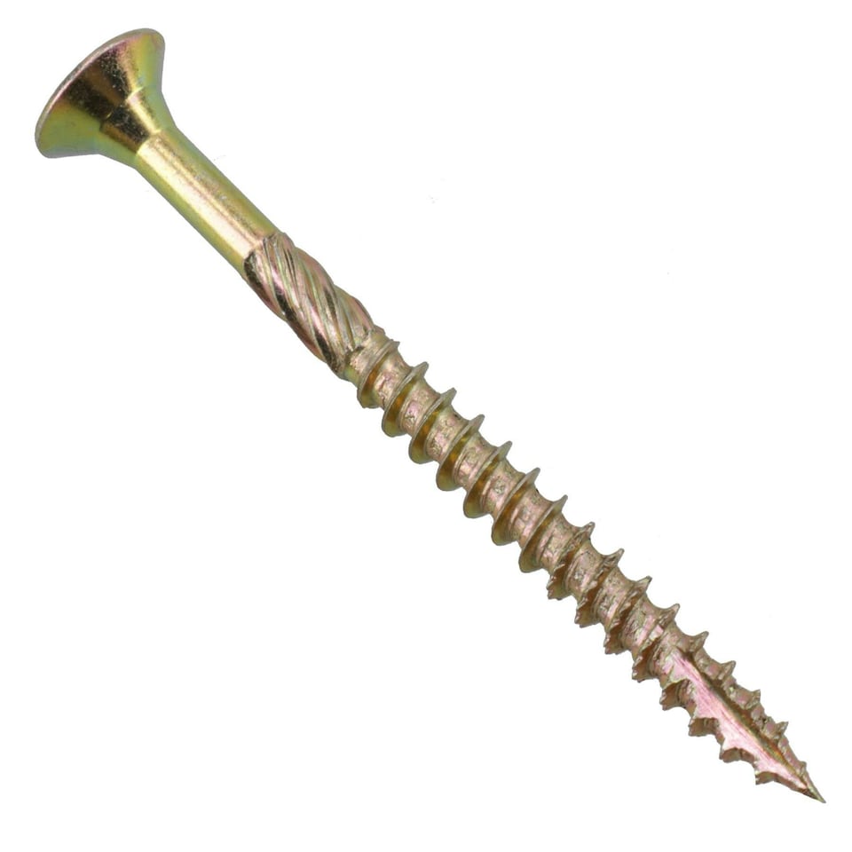 image 1 of Countersunk Wood Screws 5.0 x 60mm Serrated Edge Prevent Splitting PZ2 200pc