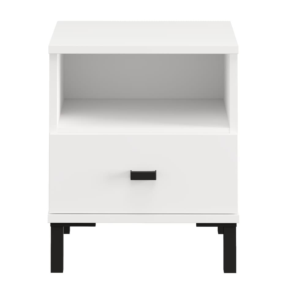 SALAMIS Bedside table, Opaque White - Tesco Groceries