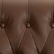 image 5 of Windsor Luxury Pushback Recliner Armchair Brown | Faux Leather