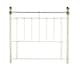 image 1 of 5ft King Size Ivory Cream Brass Finish,Traditional Antique Victorian Metal Bed Headboard | Cream | 5ft King Size